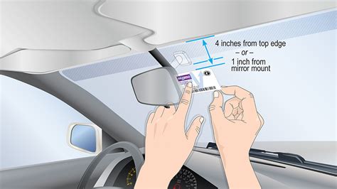 where to put rfid sticker|install rfid tag on windshield.